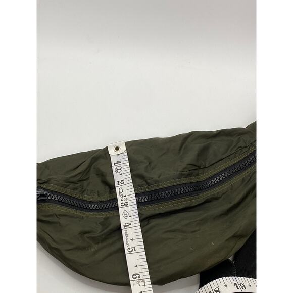 H&M Unisex Adult Dark Green Lightweight Adjustable Strap Belt Bag SZ OS - Picture 9 of 9